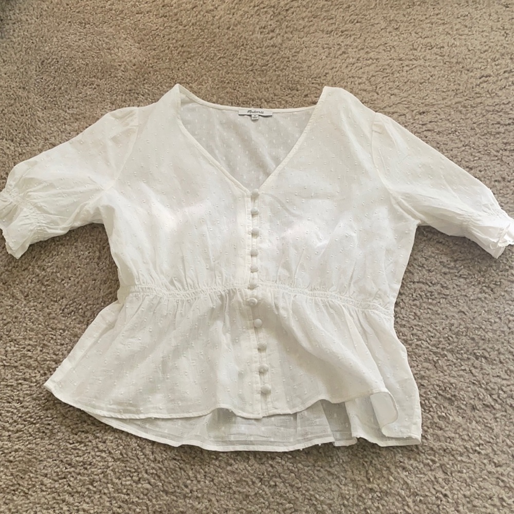 Madewell peplum top